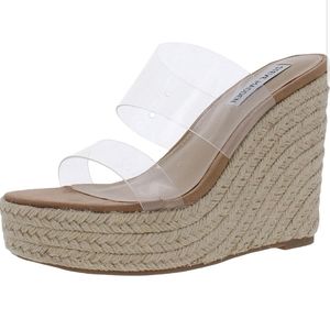 Steve Madden Sunrise Clear Wedges